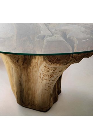 ırmaklar bahcce Madera Teak Kök Camlı Bahçe Masası