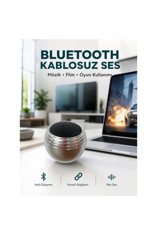 Epilons Taşınabilir Bluetooth Hoparlör Yüksek Ses Kaliteli Mini Tasarım Yeni Nesil