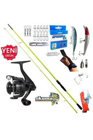 Okuma Revenger Rv-3000A 270cm 5-55gr Karbon High Tech Yapay Balık Spin Olta Takımı Seti