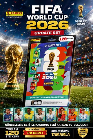 Panini FIFA World Cup 2026™ Update Set 120 Sticker | Resmi Lisanslı Tamamlama Seti