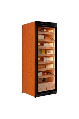 Parmida Raching Ahşap Elektronik Puro Dolabı – Profesyonel Humidor C380A