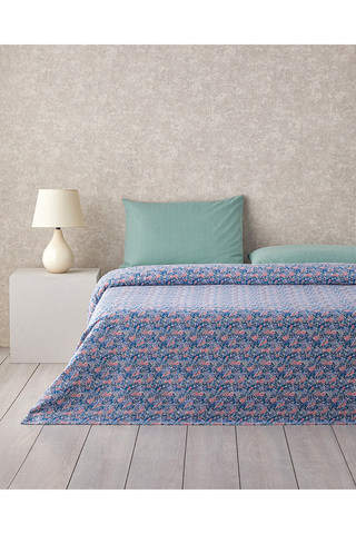 English Home Petit Chamomile Baskılı Tek Kişilik Pike Takımı 150x220 cm Pembe