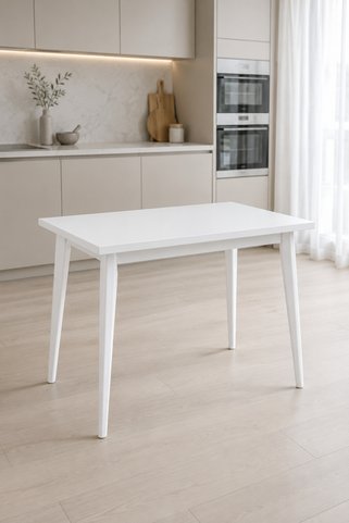 VİLİNZE Avanos Beyaz Mdf Sabit Mutfak Masası - 60x90 Cm