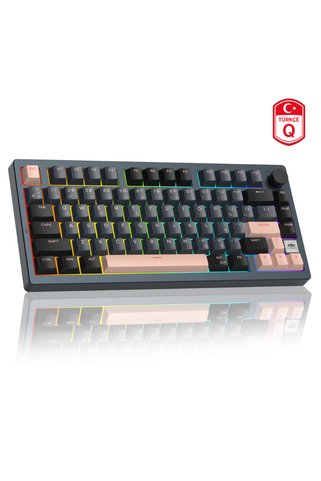 MageGee Light75 Tri-Mode RGB Hot-Swap Mekanik Siyah Gaming Klavye