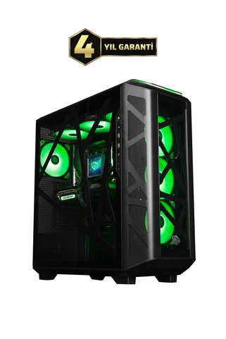 MONSTER Tulpar TD3 V2.1.12 AMD Ryzen 7 9700X B850 Anakart 32 GB RAM 1 TB SSD RX 9070 XT Windows 11 Masaüstü Oyun Bilgisayarı - Siyah