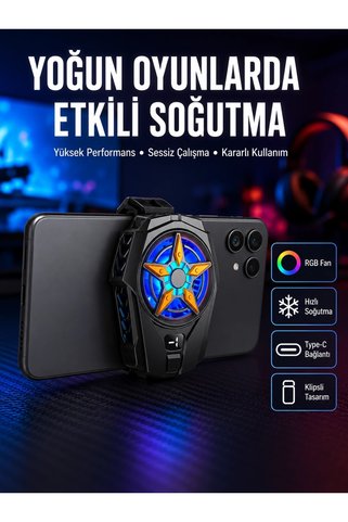 Epilons Dijital Göstergeli Evrensel Telefon Soğutma Fanı Yeni Nesil