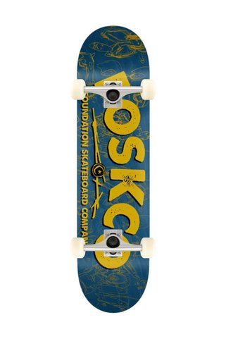 Foundation 8.0 Fosko Yellow Complete Profesyonel Kaykay