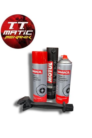 Motul C2- 2 ADET KAWAOIL BALATA SPREYİ- ZİNCİR FIRÇASI