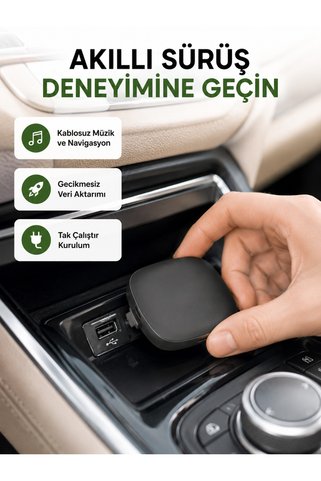 Skygo Android Auto Kablosuz Bağlantı Adaptörü 5.8GHz Hızlı WiFi ve Kompakt Tasarımlı Yeni Nesil