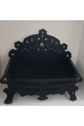 KOCHER Metal Odunluk Mat Siyah