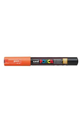 UNİ-BALL Pc-1M Markör Boyama Kalemi Posca Su Bazlı Poster 0.7 Mm Turuncu (6 Lı Kutu)