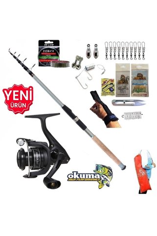 Okuma Revenger Rv-4000A 240cm 60-120gr Carbo-X Tele Kıyı Olta Takımı Seti