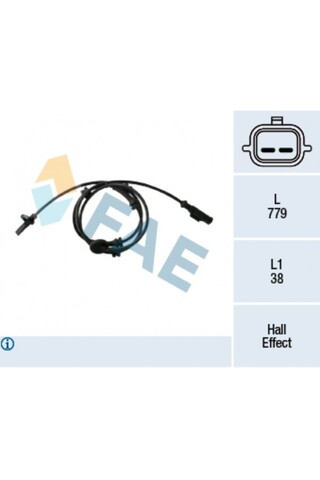 FAE MIXDEPO ABS SENSÖRÜ RENAULT ÖN SAĞ-SOL III 2.3 DCİ FWD-2.3 DCİ RWD-2.3 DCİ 100 FWD (92157)