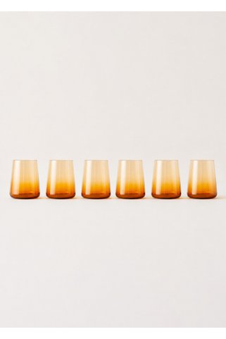 Bella Maison Lisa Bardak 6'lı Amber(380 cc)