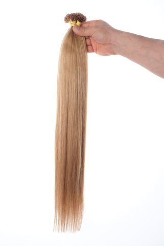 Mikro 70 CM Dip-Uç Dolu Açık Kumral Özbek Saçı– 100 Adet – %100 Gerçek İnsan Saçı