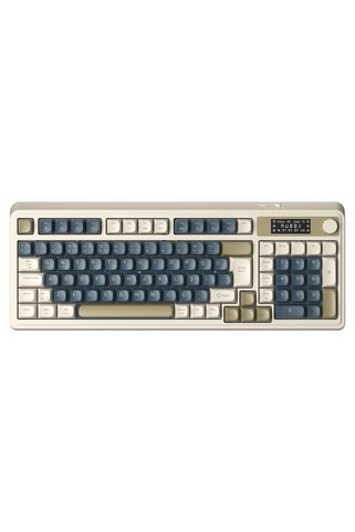 Aula S99 Pro Retro RGB Gaming Bluetooth 2.4GHz Type-C 3 Mod Kablosuz Makrolu Türkçe Q Oyuncu Klavye Lacivert