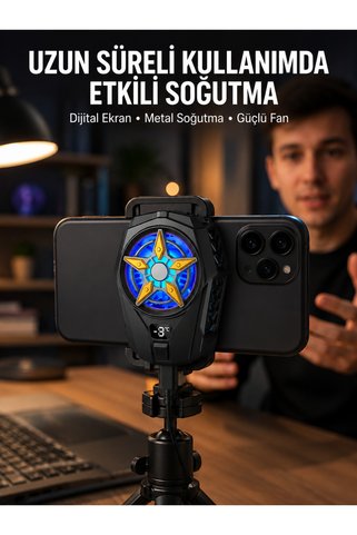 Lisinya Ergonomik Telefon Soğutucu – 2 Hız Ayarı, Hafif ve Taşınabilir Yeni Nesil -