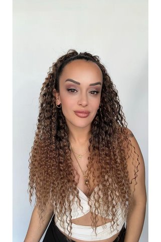 Suzan Peruk Afro Postiş El yapımı Ekstra Kabarık tak ve çık Mandallı tokalı Model