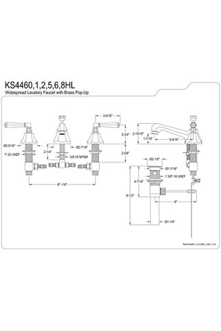 Yıldızan Madinka KS4462HL Metropolitan 20 cm Yaygın Tuvalet Musluğu, Cilalı Pirinç Madinka 1230993