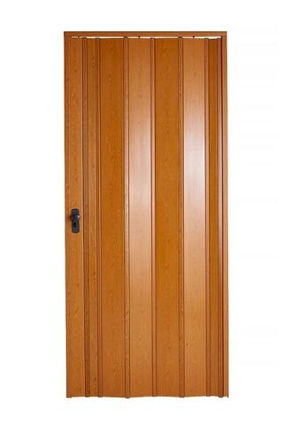 Sarpaş Dekor Sarpaş Akordiyon Kapı 122x188 Meşe Camsız Kalın Kapı Katlanır Akordeon Pvc Anahtar Kilitli