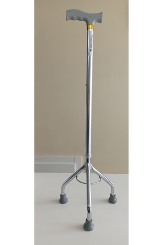 Medikoline 3 Ayaklı Tripod Baston – 10 Kademeli Ayarlanabilir Güçlendirilmiş Alüminyum