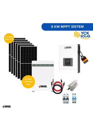 Hegel Bağ evi & Tiny House ve Enerjisi Paketi - 6 KW MPPT LİTYUM AKÜLÜ