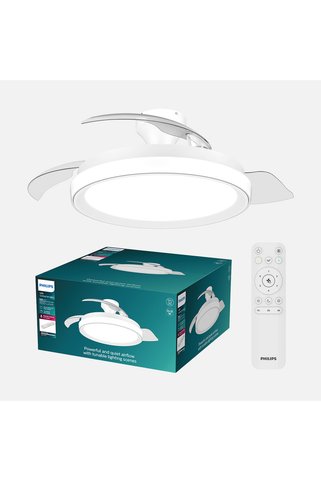 Philips Bliss 35+28W Dim Edilebilir Kumandalı Lambalı Tavan Vantilatörü