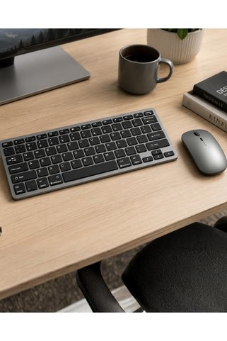 Epilons Şarjlı Kablosuz Klye Mouse Seti Koakt Taşınabilir Tasarım