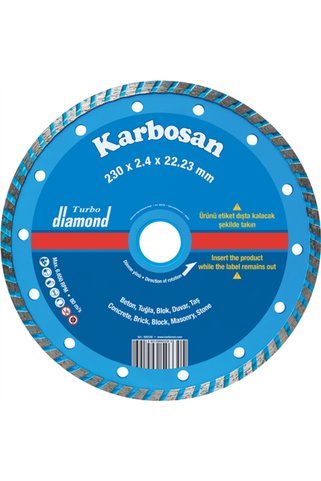 KARBOSAN 180 TURBO ELMAS KESİCİ FLANŞLI (50340)