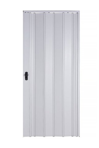 Sarpaş Dekor Sarpaş Akordiyon Kapı 150x248 Beyaz Camsız Kalın Kapı Katlanır Akordeon Pvc Anahtar Kilitli