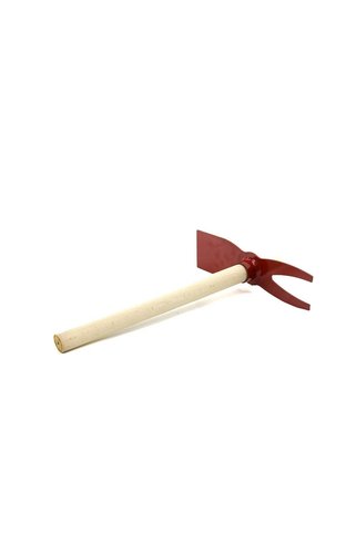 KRT İBİCO-055 K13-056 Çapa Çatallı 6x10cm Ahşap Saplı 45cm Geniş Ağızlı 7x10.5cm 2İN1 Metal - 12'li Pake