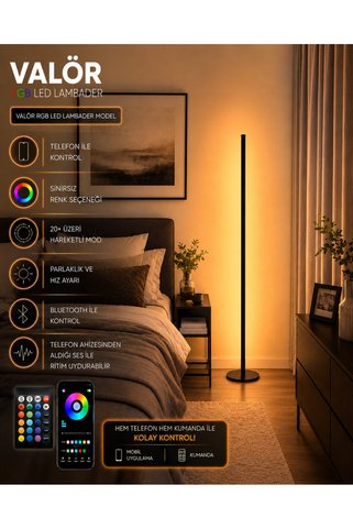 neeko Valör Telefon Ve Kumanda Kontrollü - Oda Aydınlatma Sistemi Full Rgb - 150 Cm