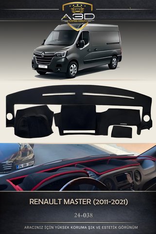A3D TORPİDO KORUMA Renault MASTER (2011-2021) Ön Örtüsü Göğüs Panel Torpido Koruma Koruyucu Kılıfı Halısı Yedek Parça
