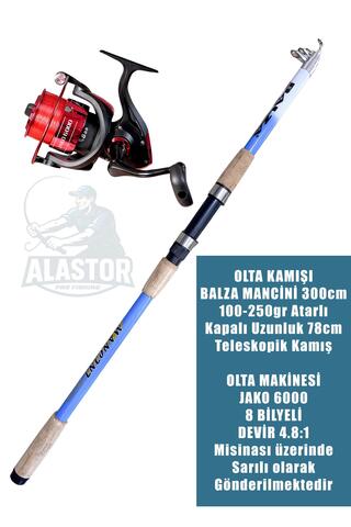 ALASTOR Olta Seti Olta Kamışı Olta Makinesi Kıyı Tatlı Su Göl Deniz Olta Seti Balza Mancini 300cm Olta Kamış