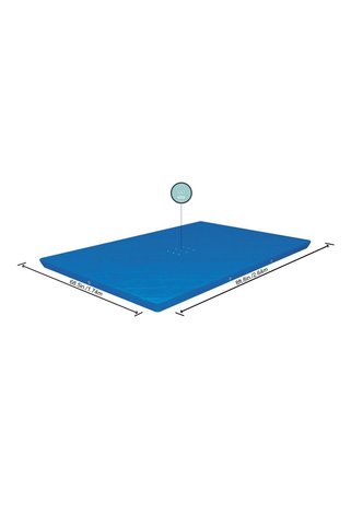 BESTWAY 58105 Dikdörtgen Havuz Örtüsü - 2,59 m x 1,70 m Yerüstü Havuzlar için