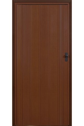 DEKORAKS Akordeon Kapı, Ceviz Ahşap Desenli, 87x200cm