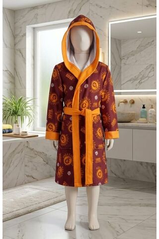 Taç YENİ SEZON LİSANSLI GALATASARAY KAPŞONLU ÇOCUK BORNOZU