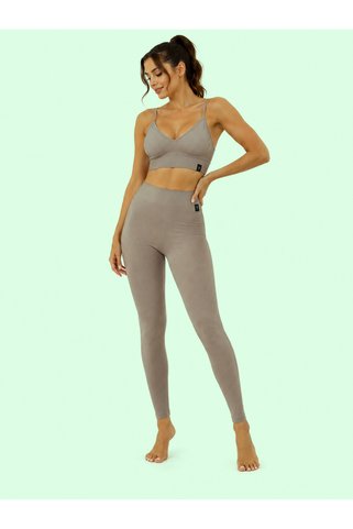 BLUE CROW Ten rengi Seamless Dikişssiz Sporcu Tayt Büstiyer Takım