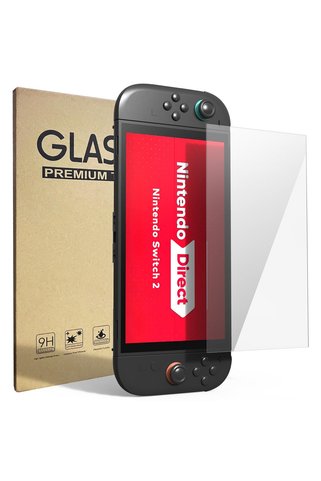 vuralsin38 GAMSURFING Temperli Cam Ekran Koruyucu New Switch 2 [7,9 ''] Model 2025, En İyi 9H Sertlik, HD Şeffa