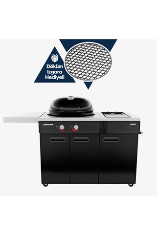 Aygaz Lugano 570 G EVO II Yeni Nesil Barbekü ve Mangal - Çok Bölgeli Pişirme, Uzun Ömürlü, Döküm Izgara Hediyeli