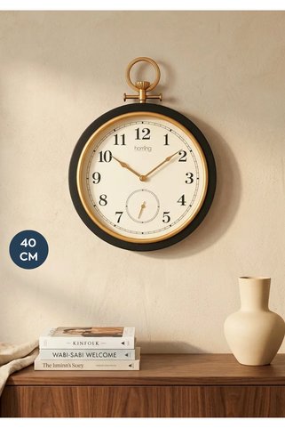 HOMİNG Retro Çift Kadranlı Duvar Saati 242114