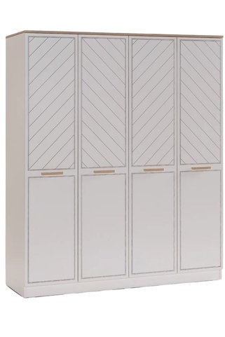 Palmera Oscar Modern 4 Kapaklı Elbise Dolabı Genç Odası Mat Aytaşı