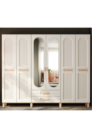 miracool Orkide 6 Kapaklı Gardrop / 6 Kapılı Dolap / Komple MDF / Modern Tasarım