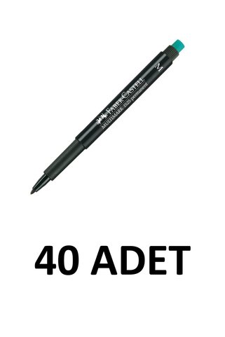 Faber Castell 40 ADET PERMANENT KALEM (M) SİYAH