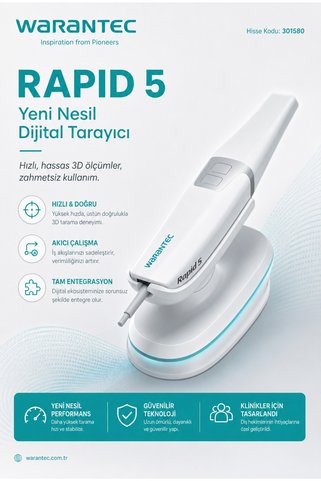 warantec Rapid 5 Ağız İçi Tarayıcı (Intraoral Scanner)