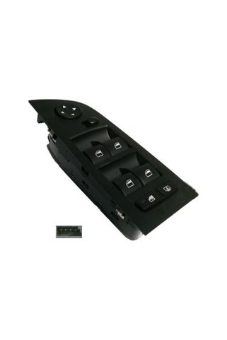 parçazamanı BMW E90 3 KASA 320D 2005-2012 SOL CAM ANAHTARI 4 PİN KATLANMAZ