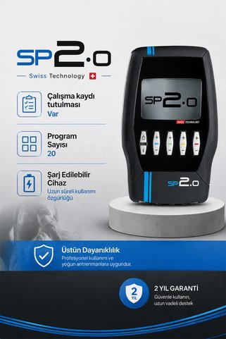 TAGESAN SP 2.0 Kas Geliştirme Masaj ve Stimülatör Cihazı | EMS TENS 20 Programlı