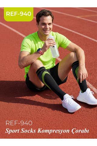 Variteks REF 940 - SPORTS SOCKS KOMPRESSİON ÇORABI / SPORCU ÇORABI / TENİSÇİ ÇORABI