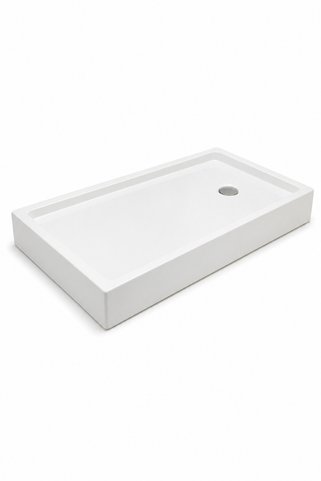 SELİKA Dikdörtgen Monoblok H:12 Cm Panelsiz Duş Teknesi 100 x 100 cm Beyaz