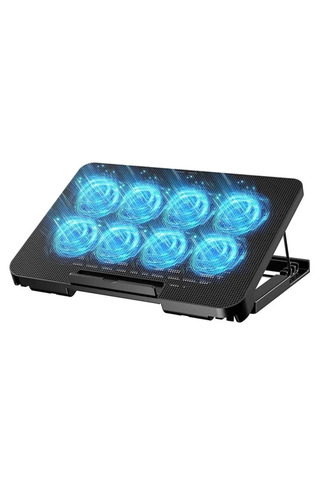 Daytona A8 8 Fanlı 2xUSB 12’-17’ Işıklı 6 Kademe Yükseklik Ayarlı Macbook Notebook Laptop Standı